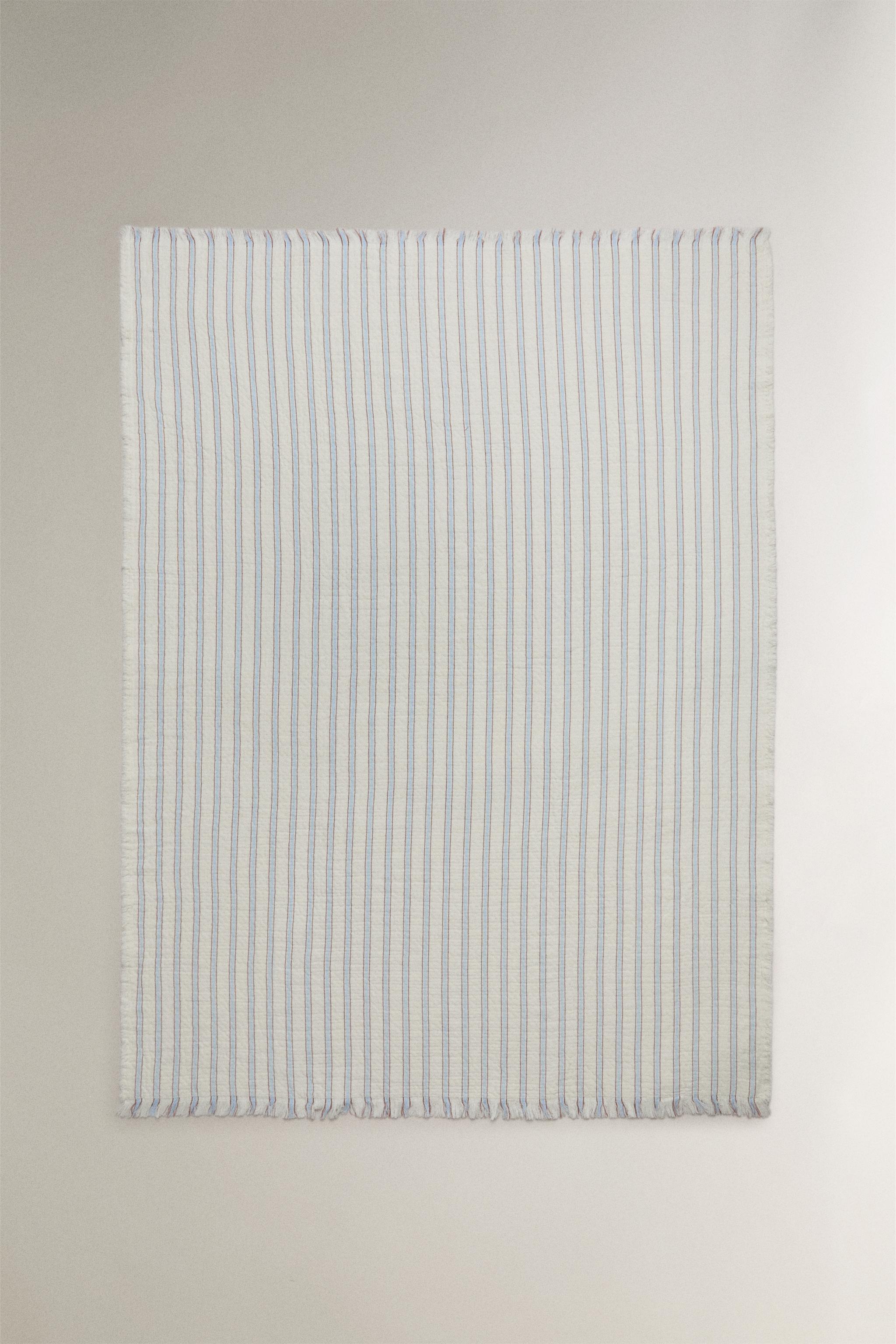 STRIPED CHIFFON BABY BLANKET
